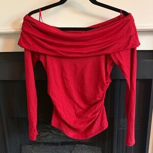 Nation LTD Red Off-Shoulder Camisole